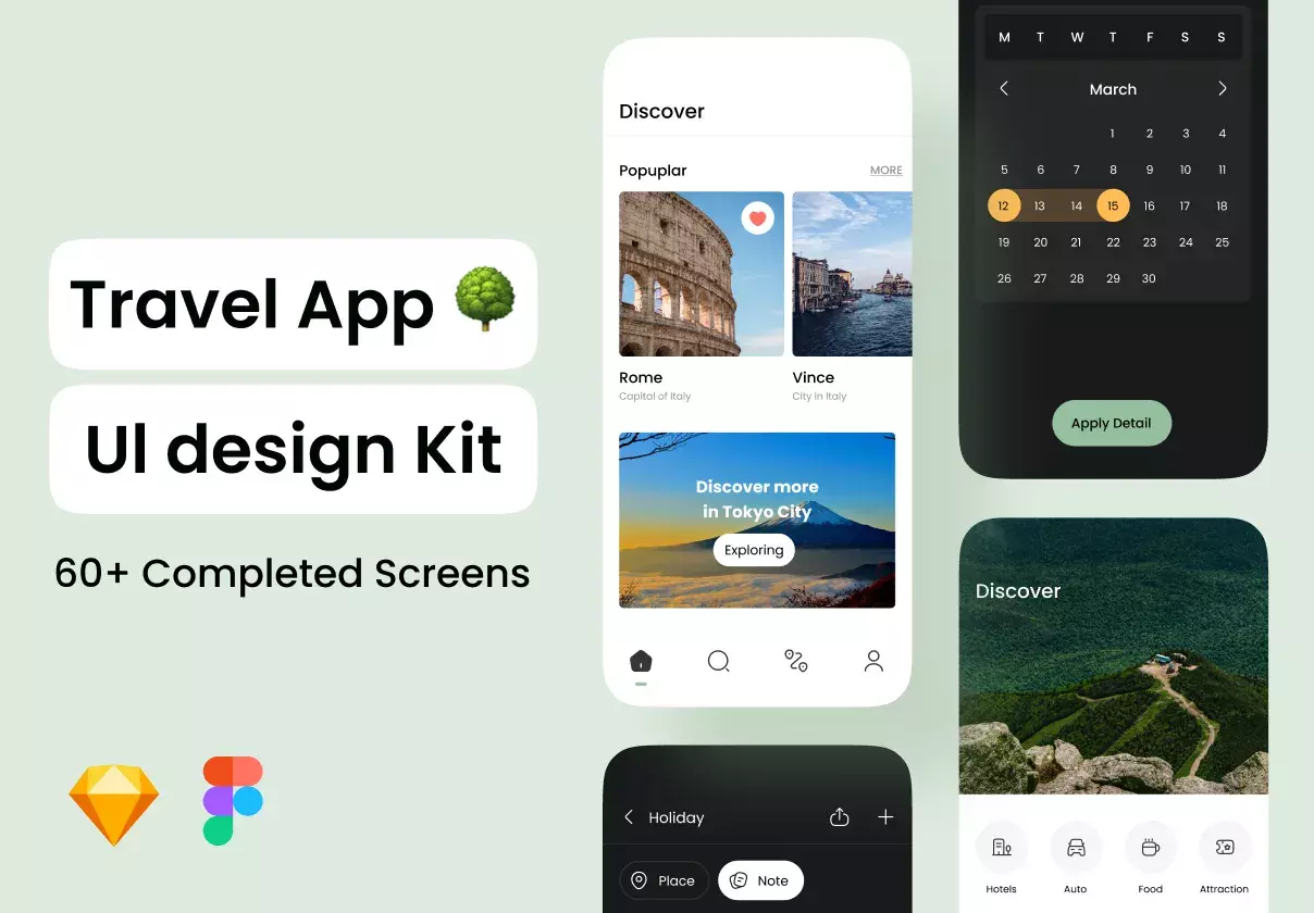 Travel UI Kits