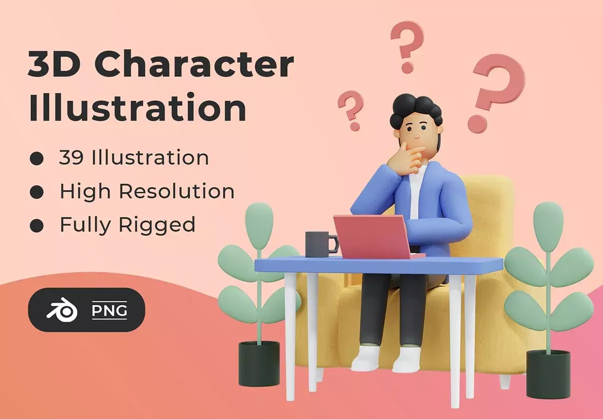 3D Character illustration