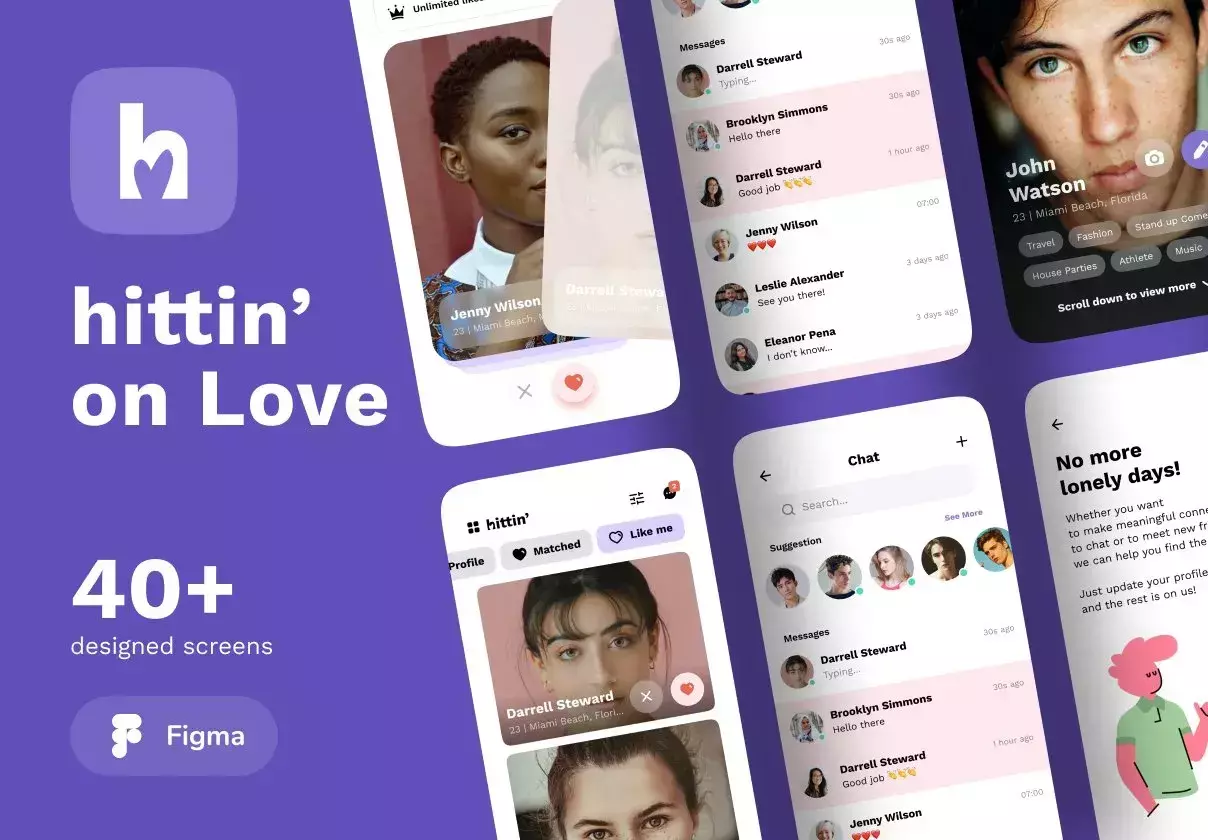 Hittin - Dating Mobile UI Kit