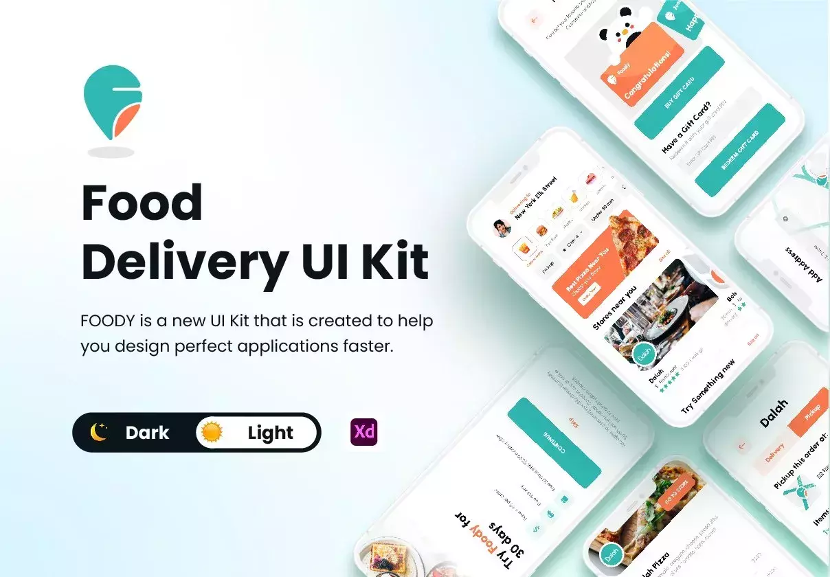 Food Delivery UI Kit - FOODY