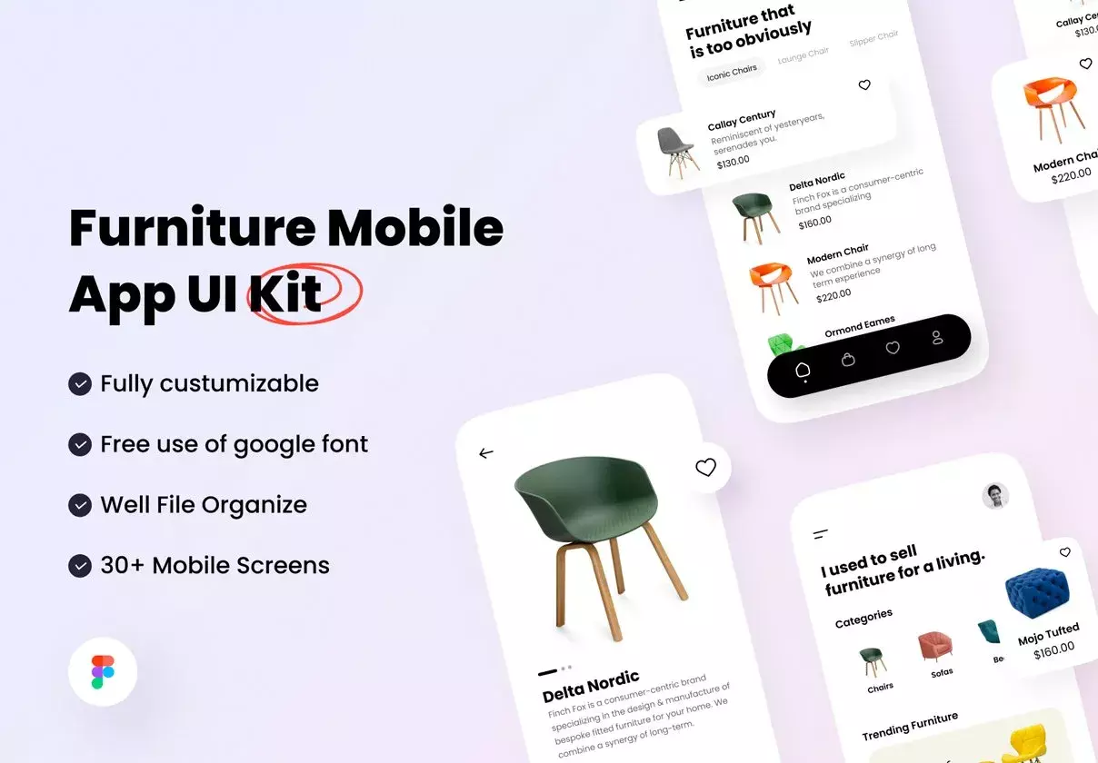 Furniture Mobile UI Kit