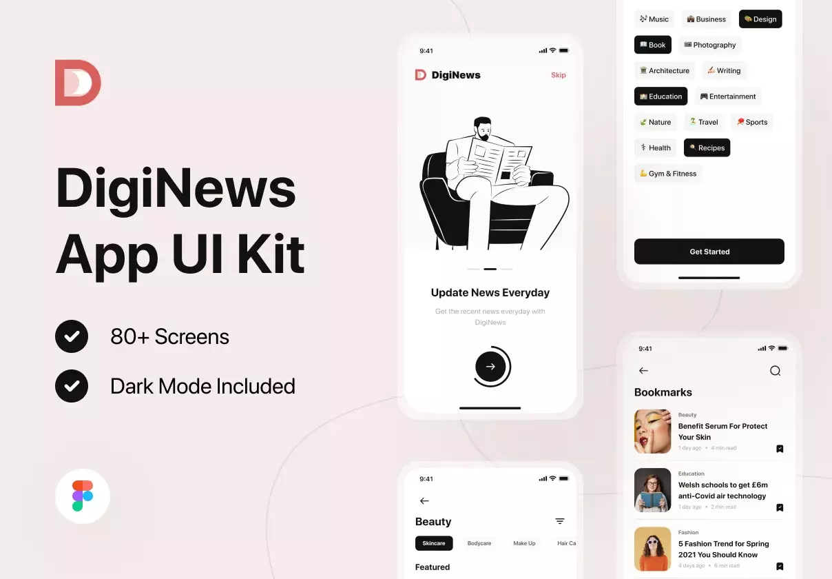 DigiNews - News App UI Kit