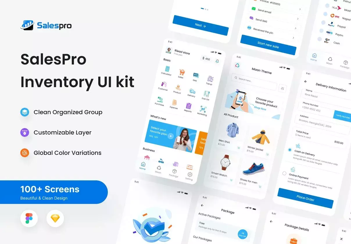 SalesPro -POS & Inventory Account UI Kit