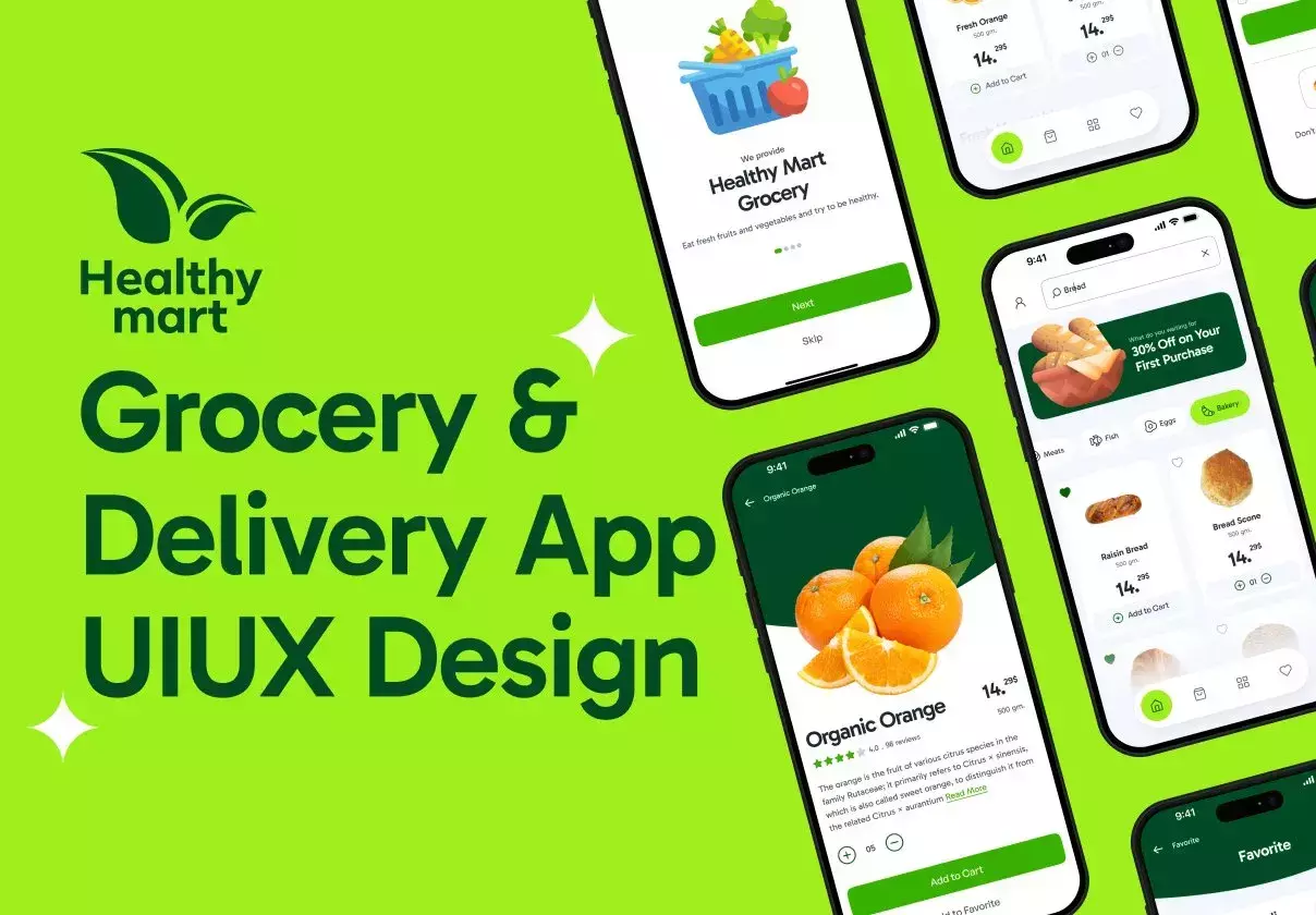 Healthy Mart - Grocery App : iOS Ui Kit