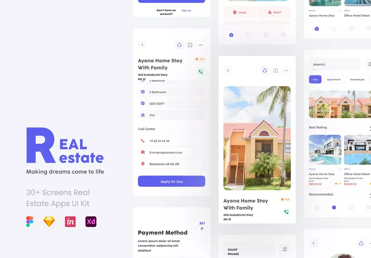 Real Estate - Apps UI KIT