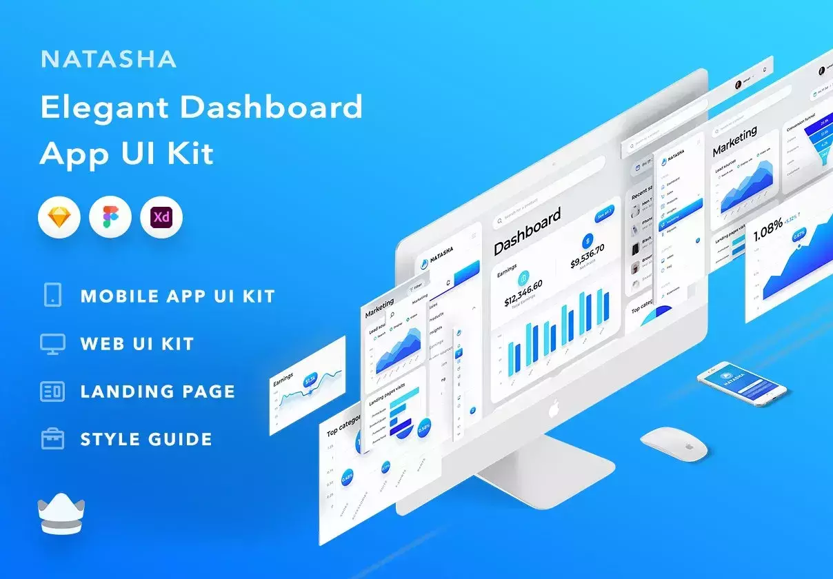 Natasha -  Multi-Purpose Dashboard UI Kit