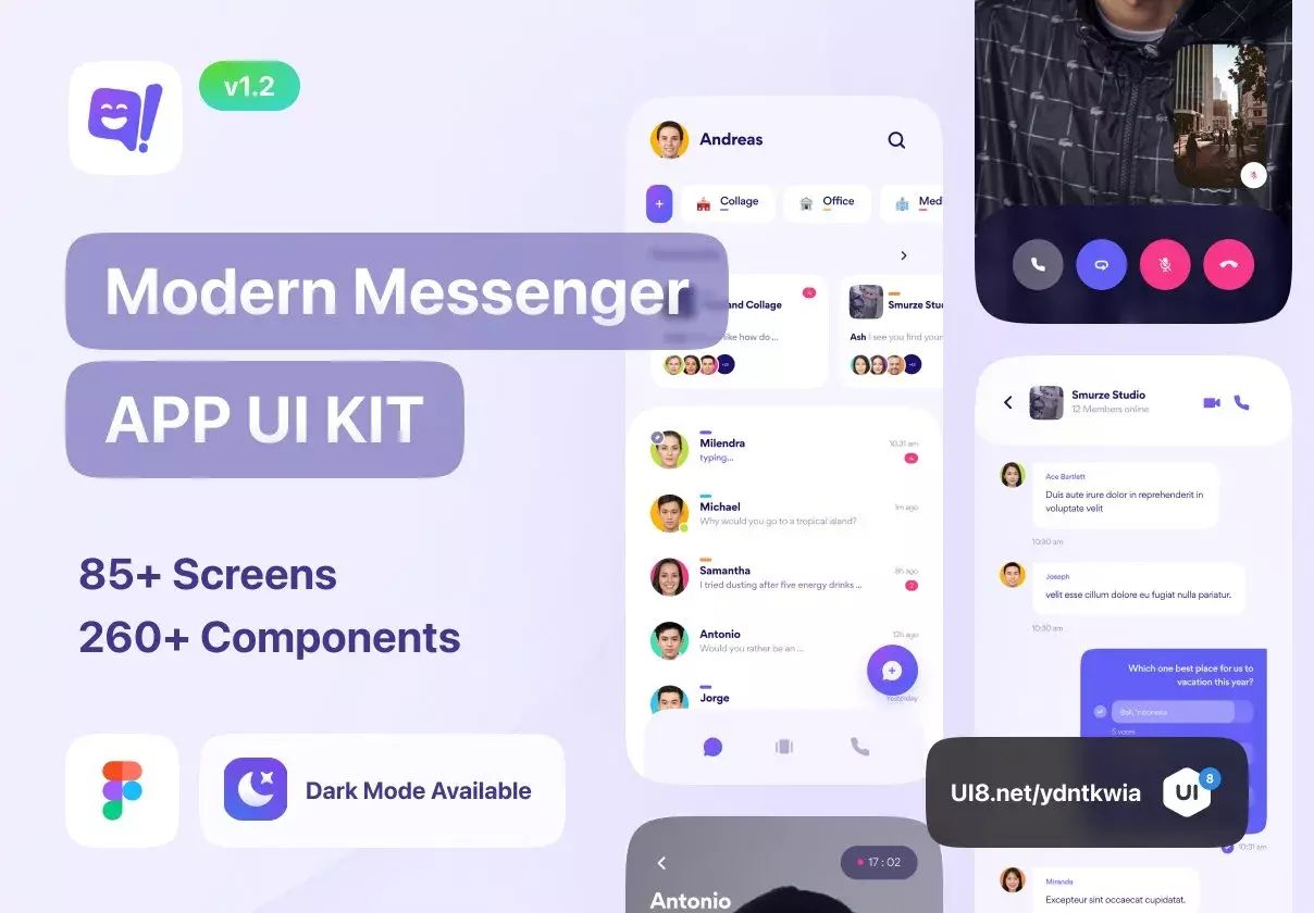 Horaz - Community & Personal Messanger App UI Kit