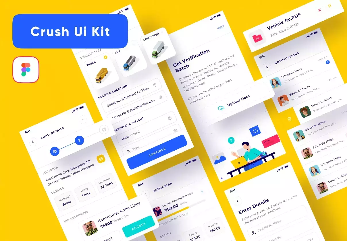 Cruz Truck Booking App Ui Kit