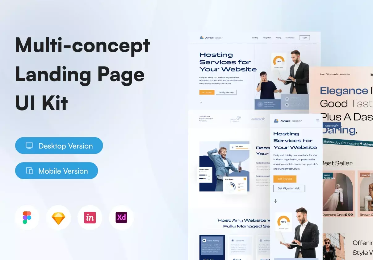 BandLan - Landing Page UI KIT