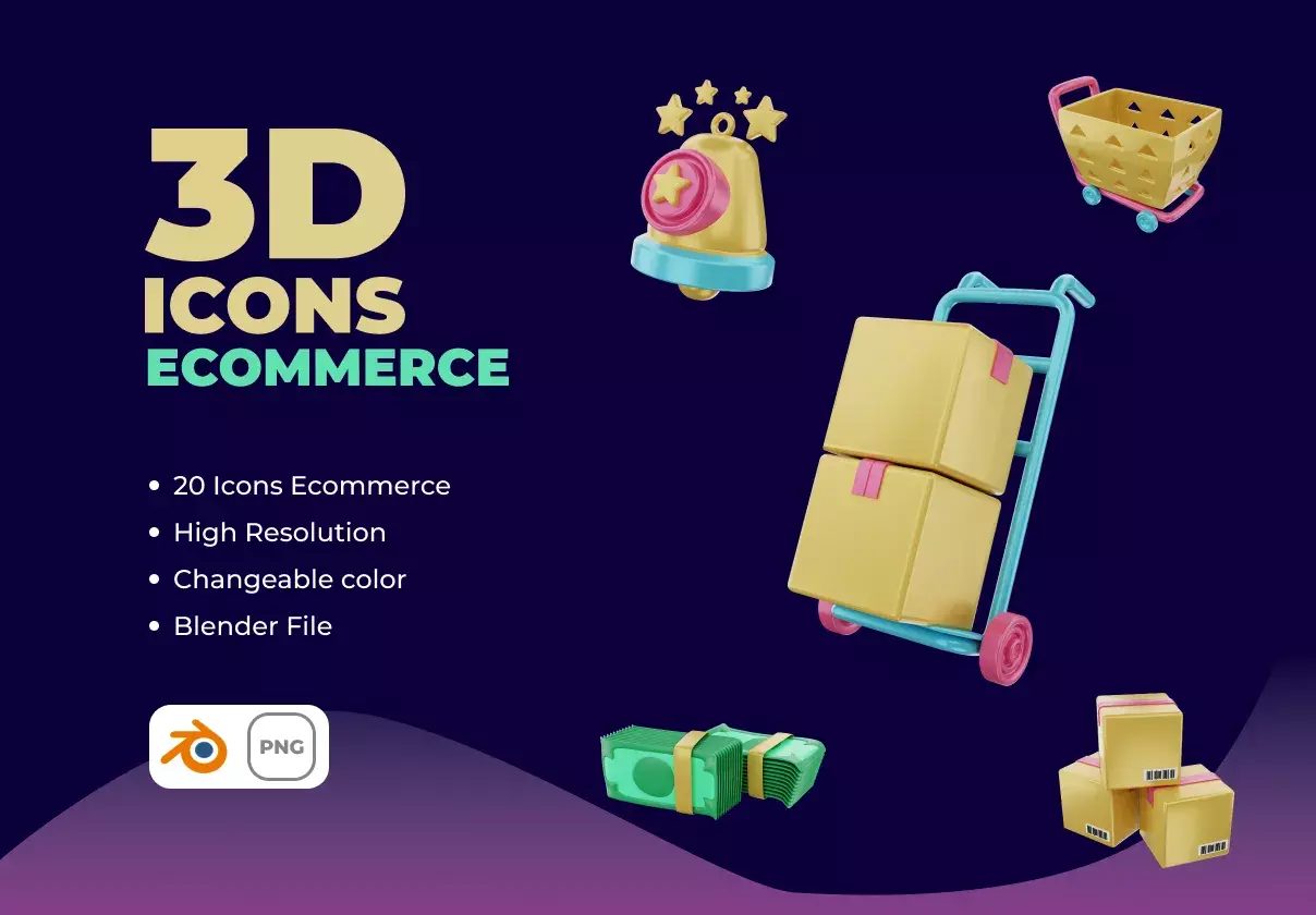 3D ICONS ECOMMERCE