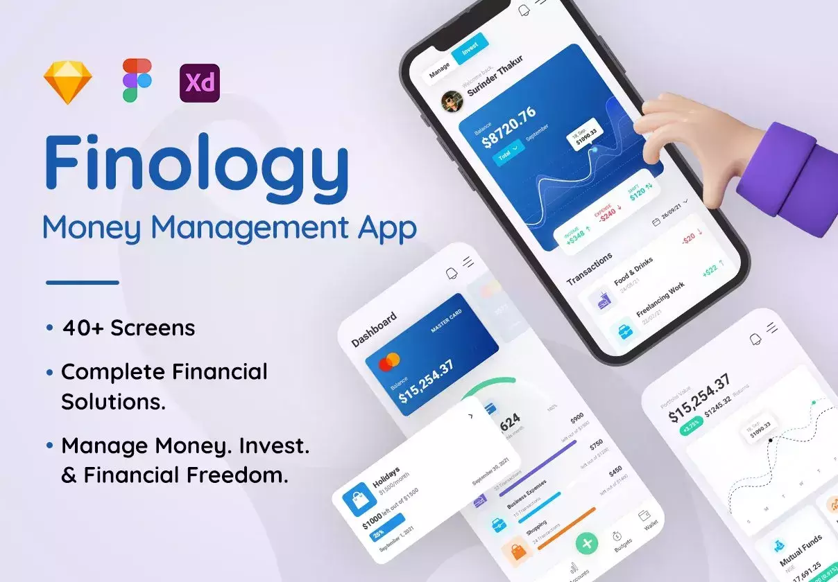 Finology - Money Management App Template