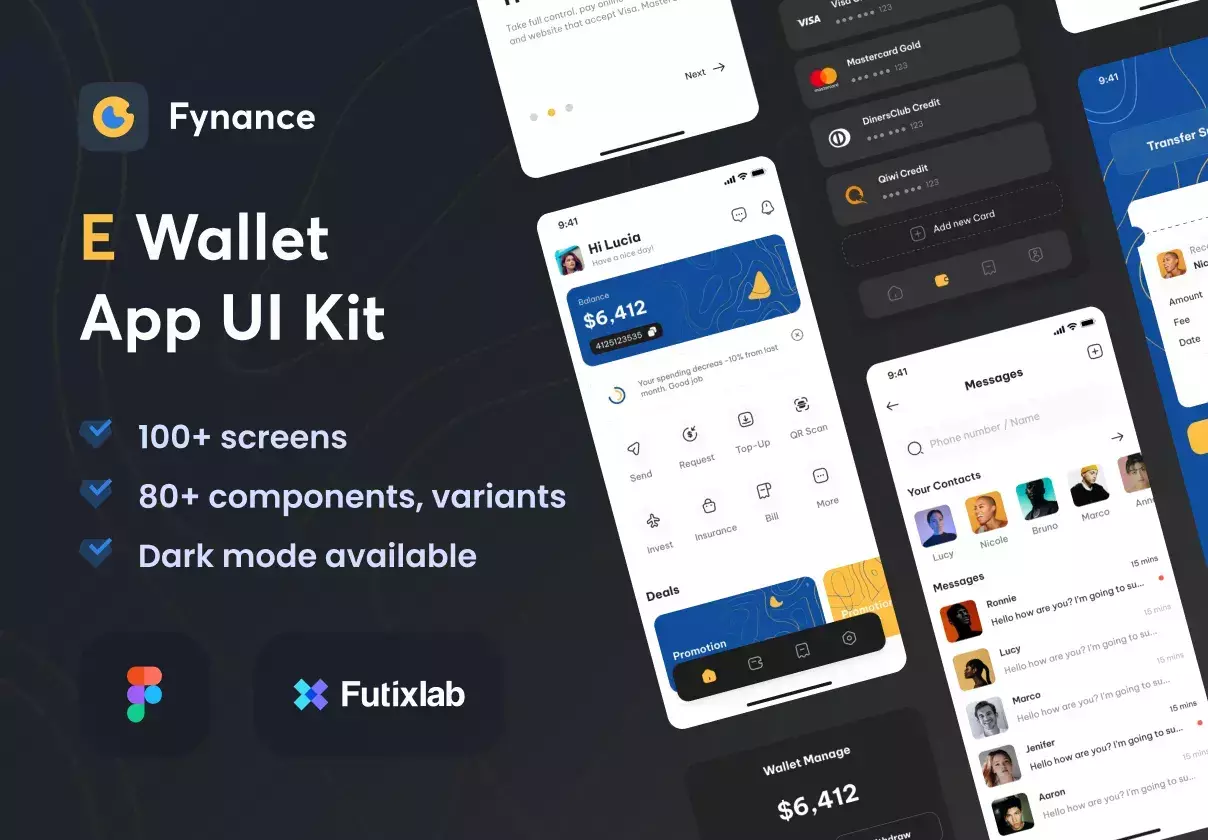 Fynance - Wallet App UI KIT