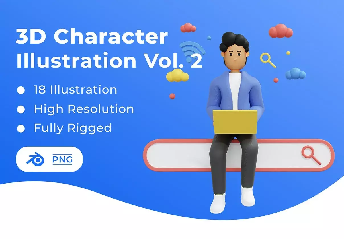 3D Character illustration Vol. 2