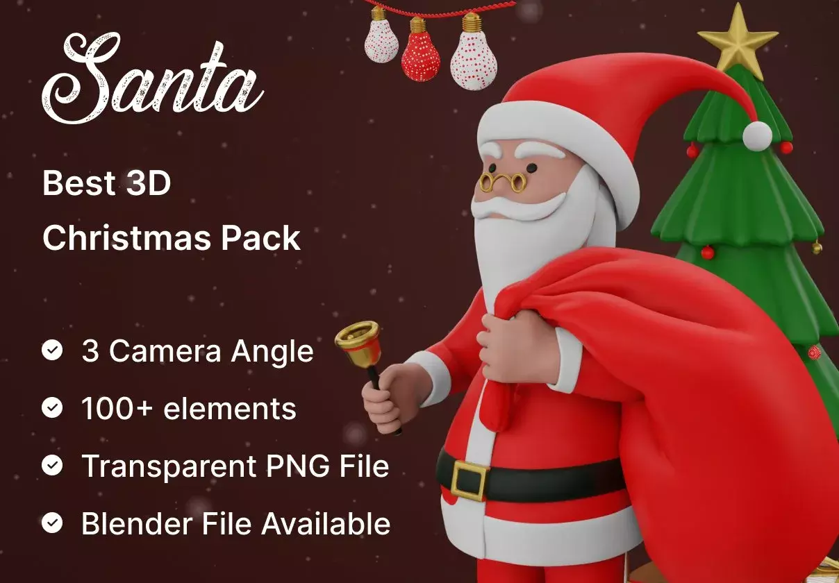 Santa –  Best Christmas 3D Models