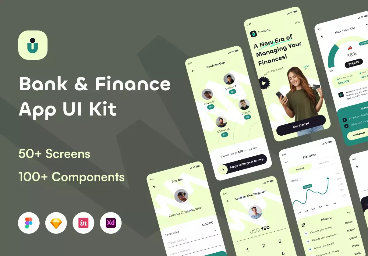 Uwang - Bank & Finance Apps UI KIT