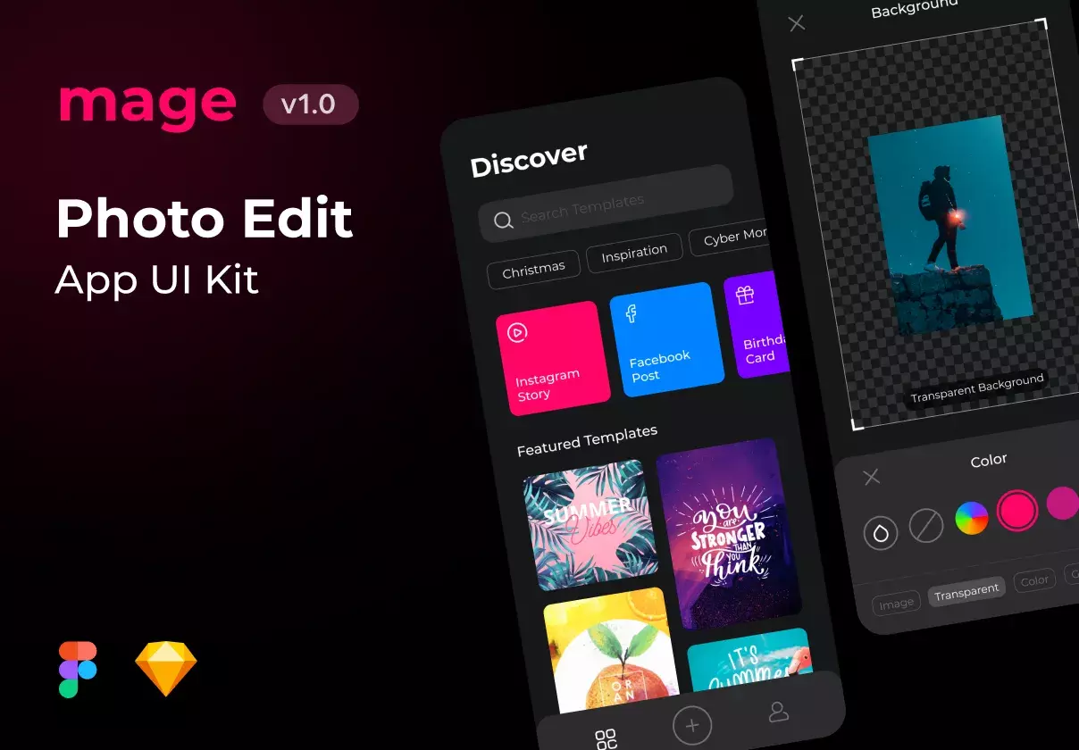 Mage Photo Edit App UI Kit