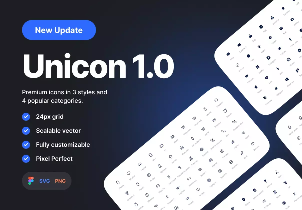 Unicon 1.0 - Universal Icon Set