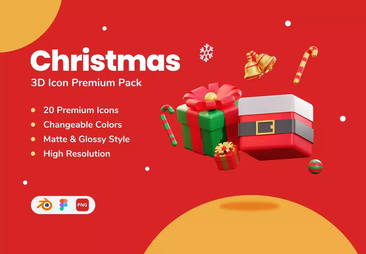 Christmas - 3D Icon Premium Pack