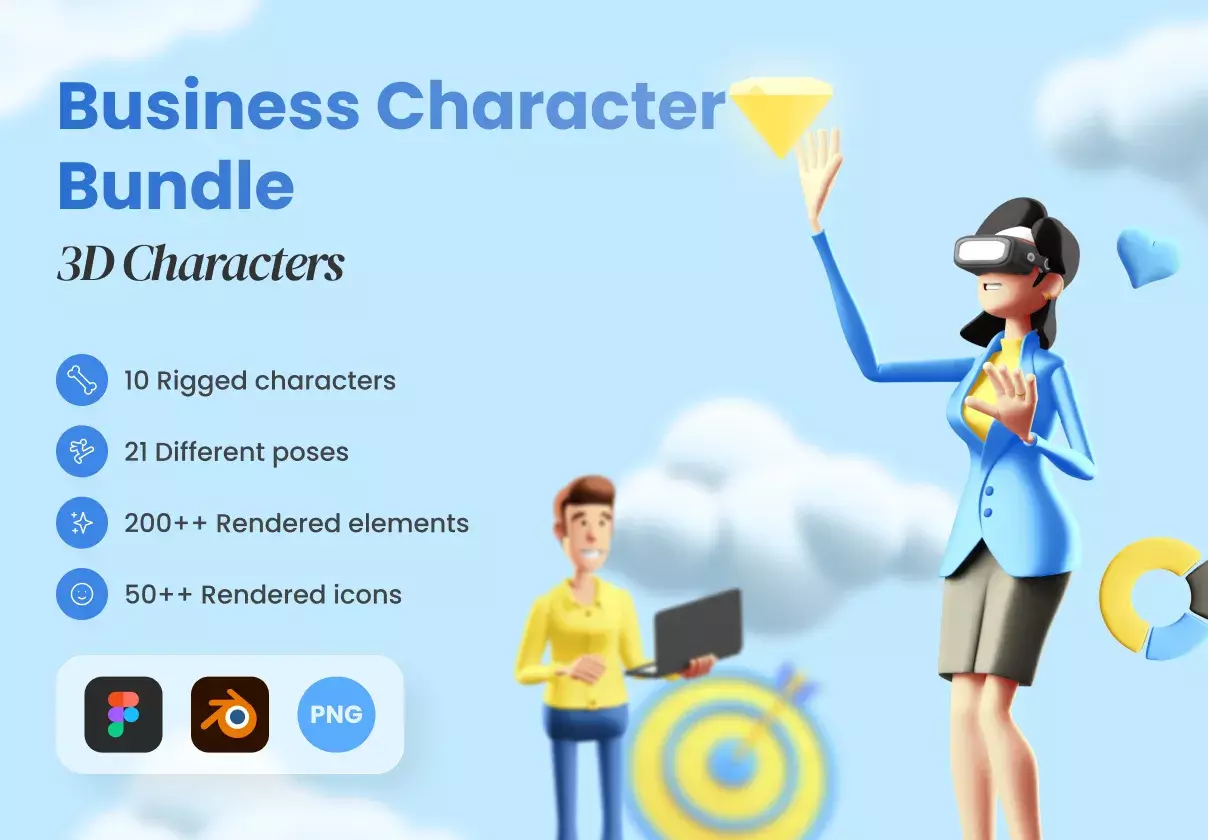 3D Business Character Bundle