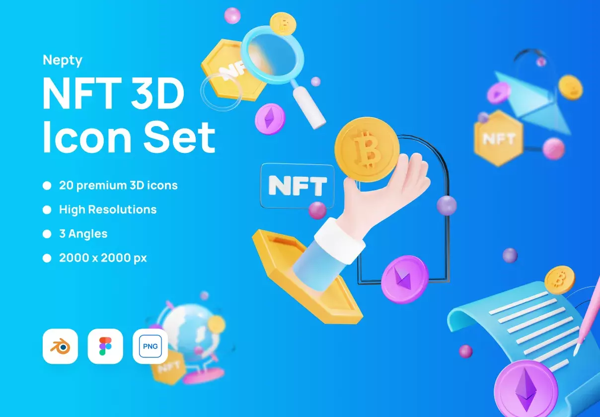 Nepty -  NFT 3D Illustration