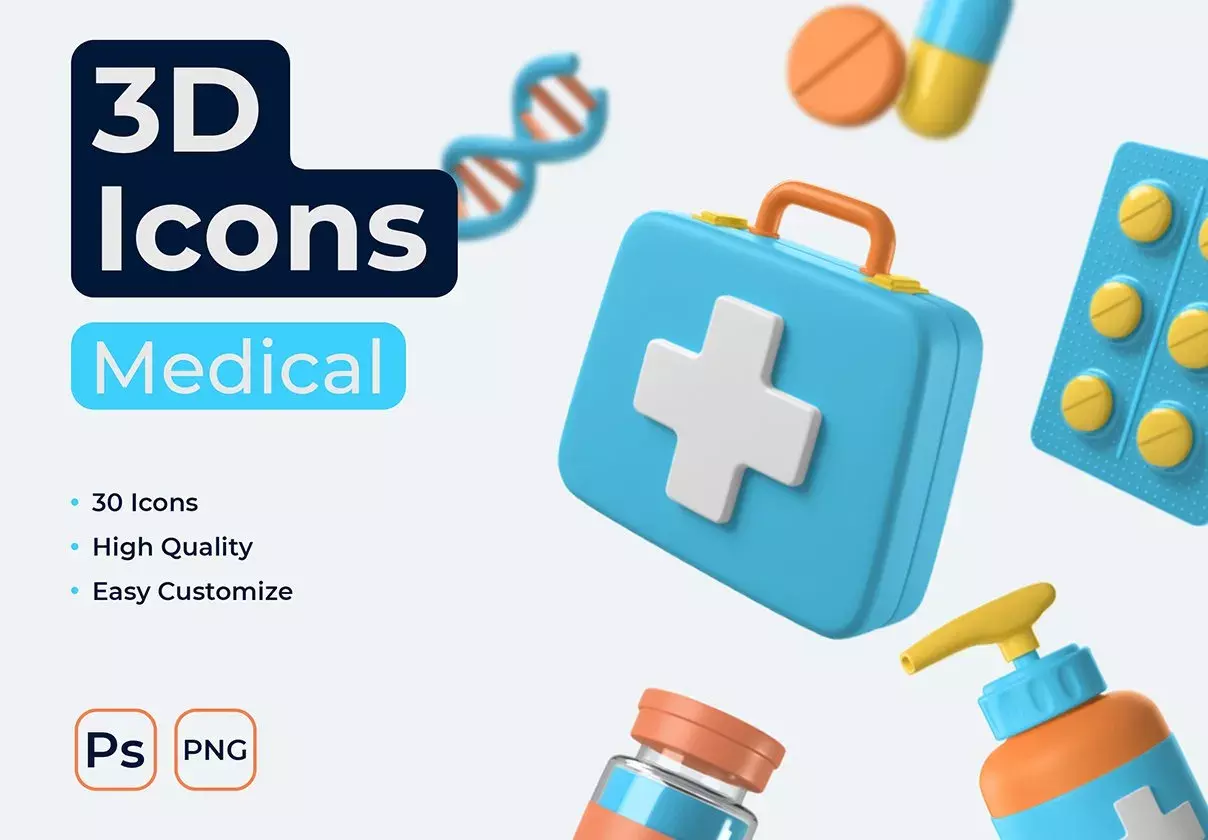 Medical 3D Icons