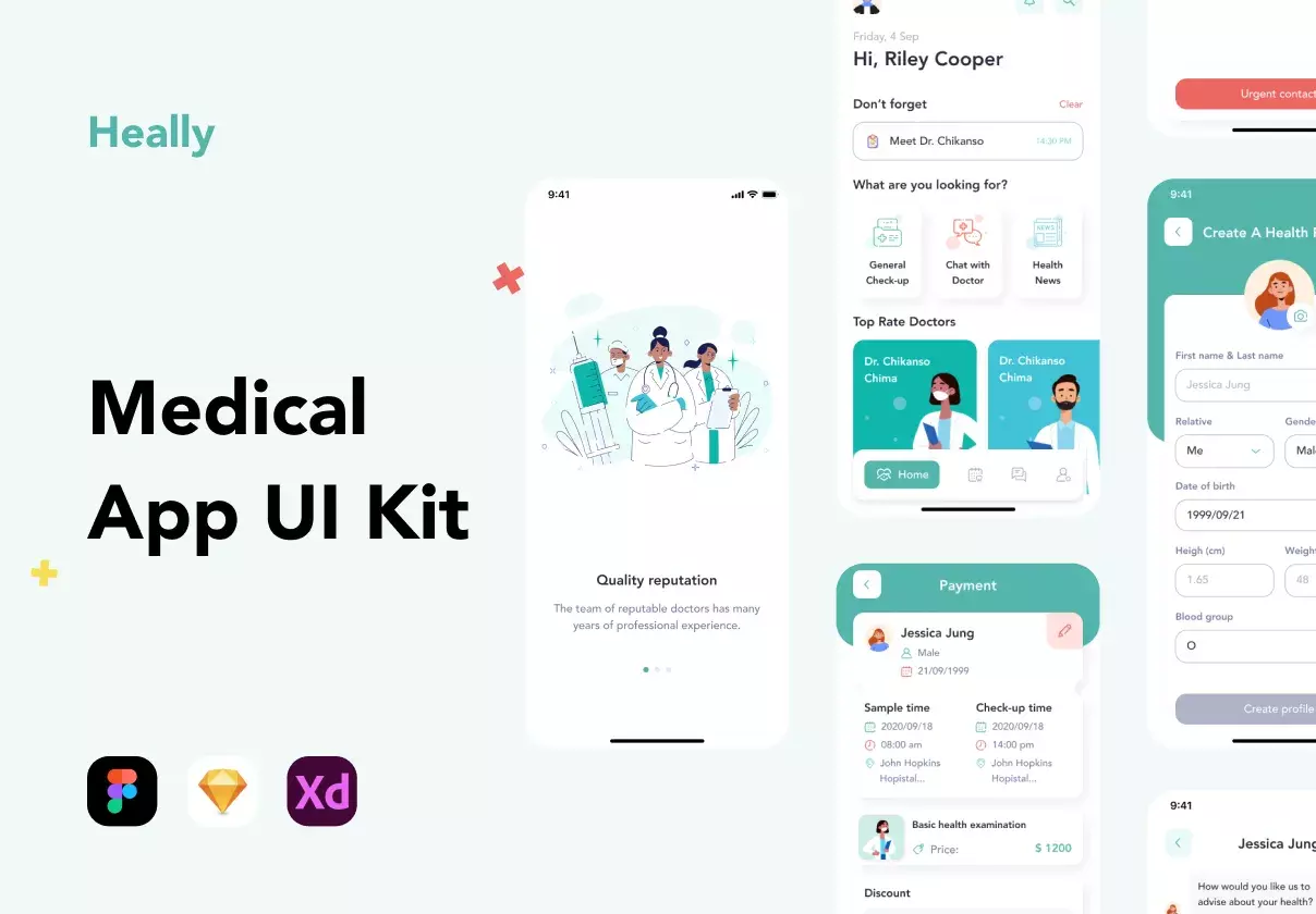 Heally - Medical App UI Kit