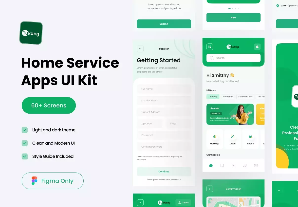 Tukang - Home Service Apps UI KIT