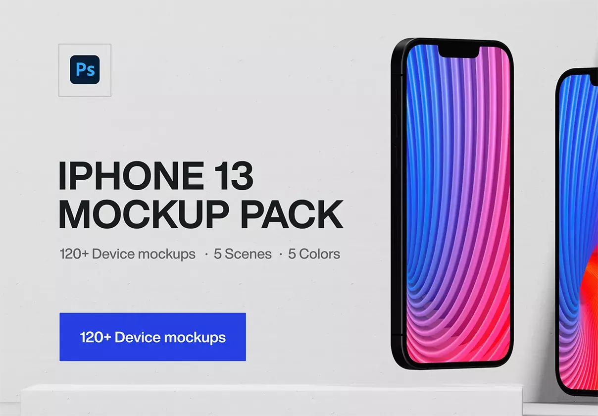 The Ultimate iPhone 13 Mockup Pack