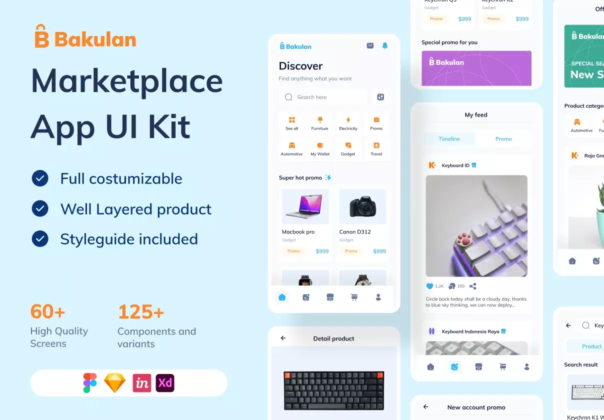 Bakulan - Ecommerce Mobile Apps UI KIT