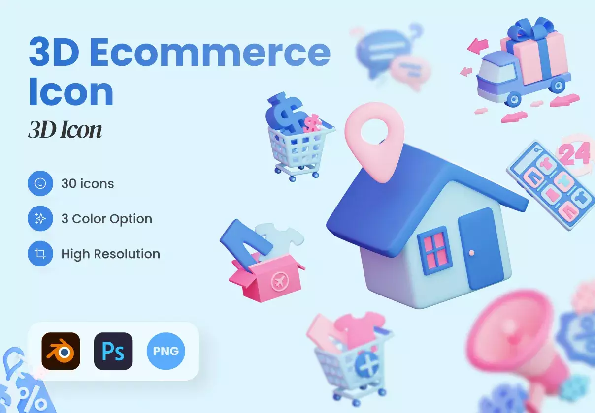 E-Commerce 3D Icons