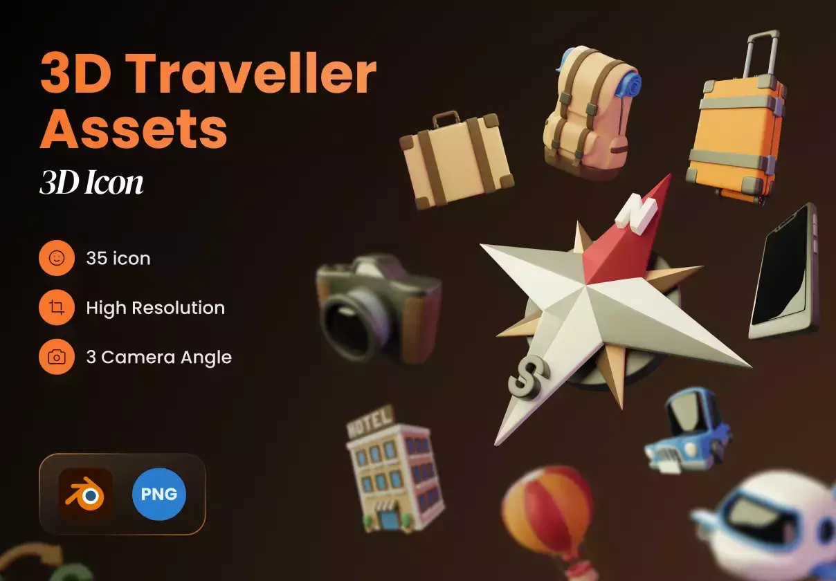 3D Traveller Assets