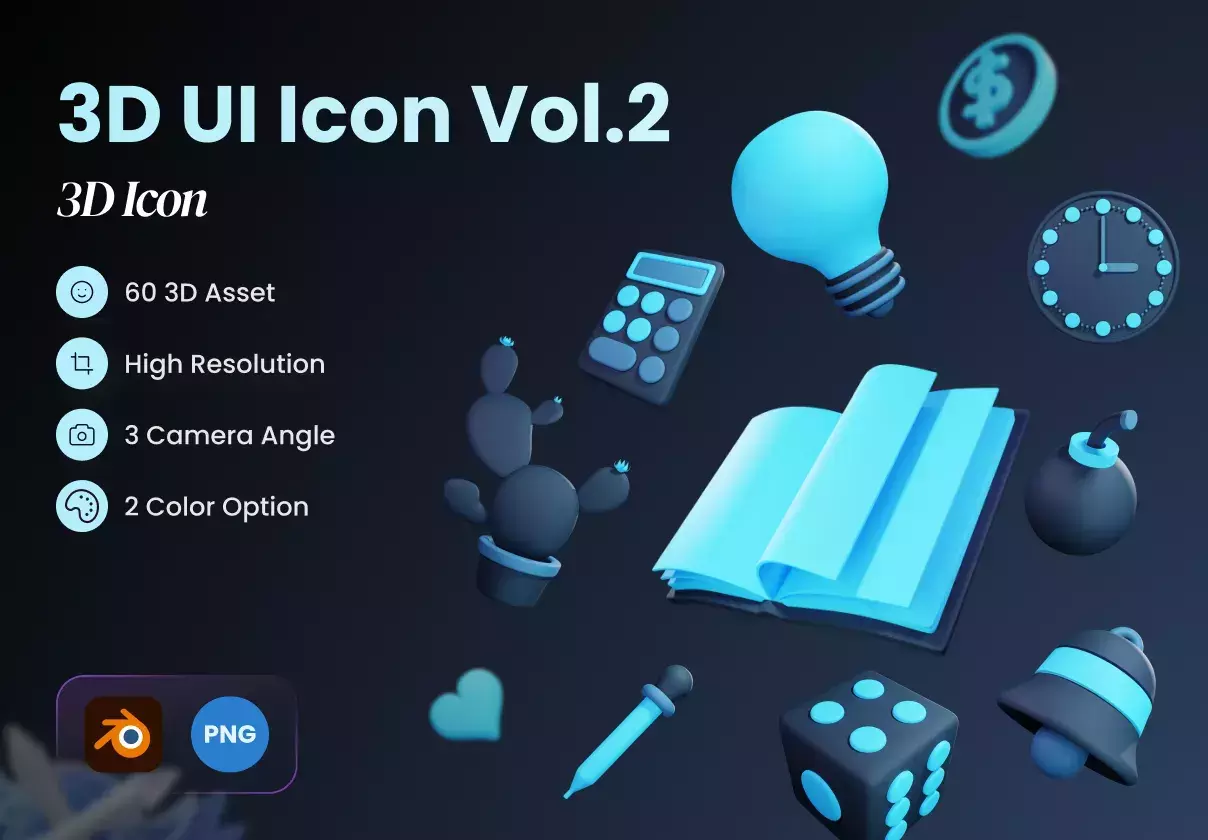 3D Ui Icon Vol. 2