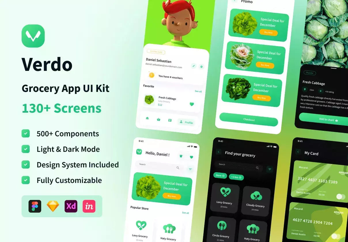 Verdo - Grocery App UI Kit