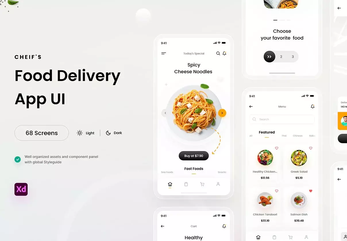 Chiefs Food App UI Kit