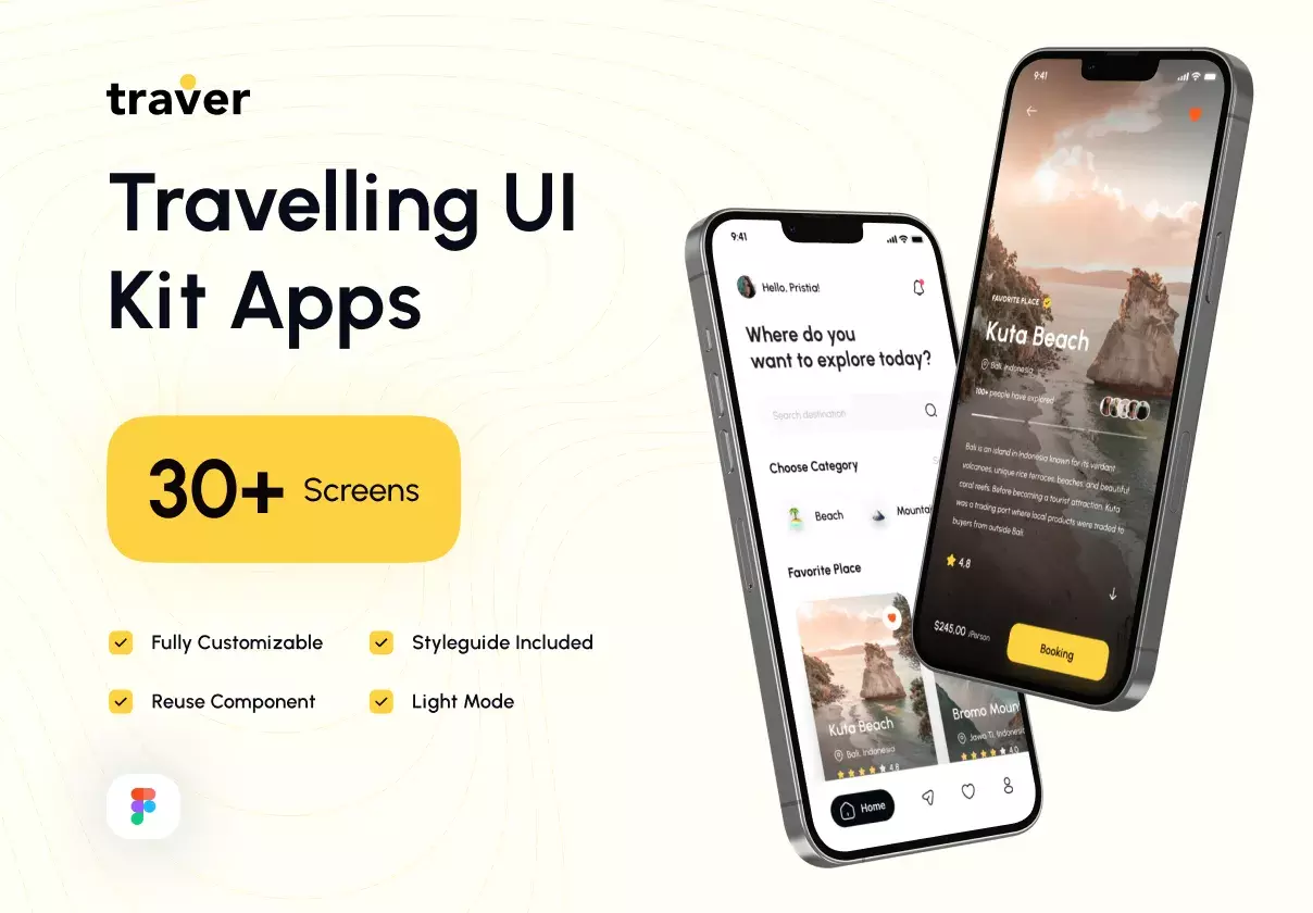 Traver - Traveling UI Kit Apps