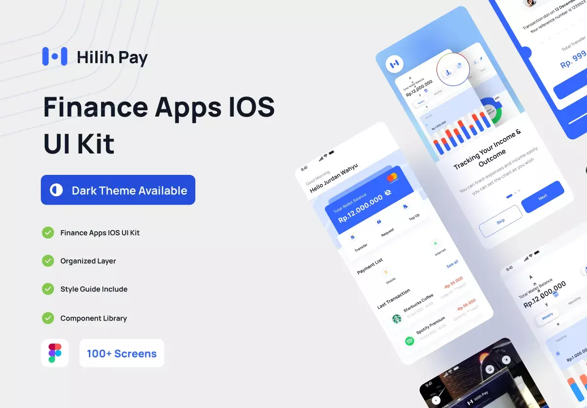 Hilih Pay Mobile UI Kit