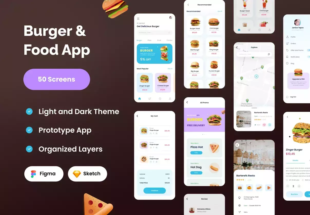 Food Burger App