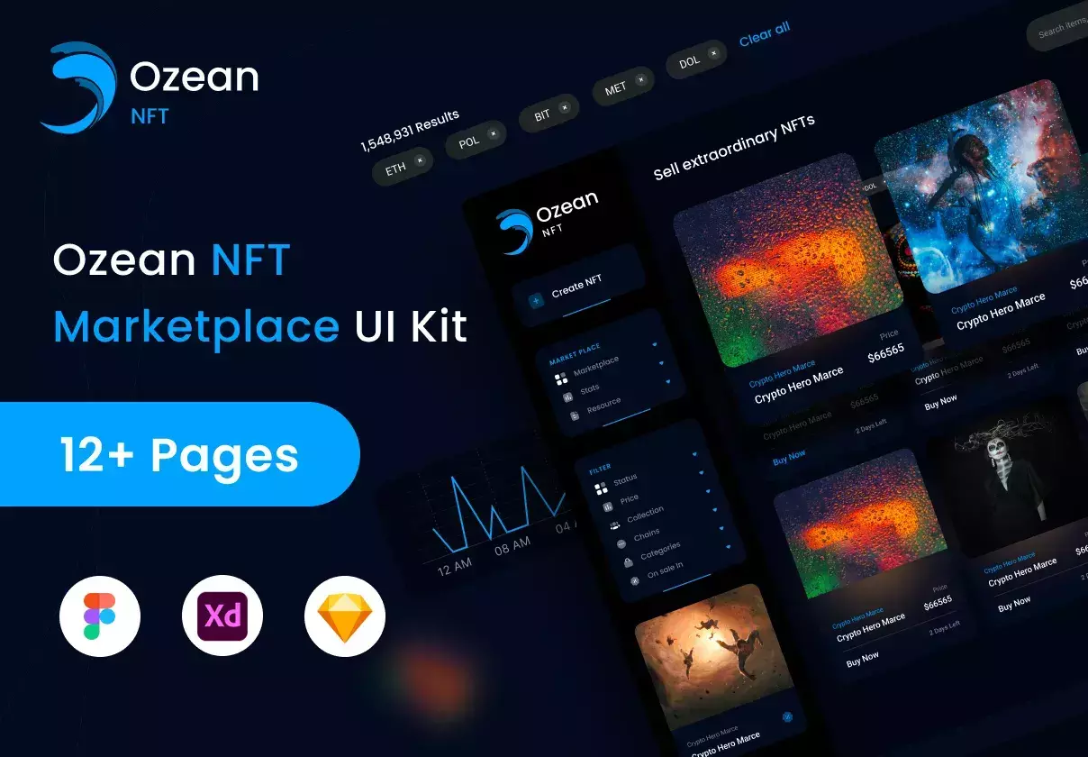 Ozean NFT  Marketplace UI Kit