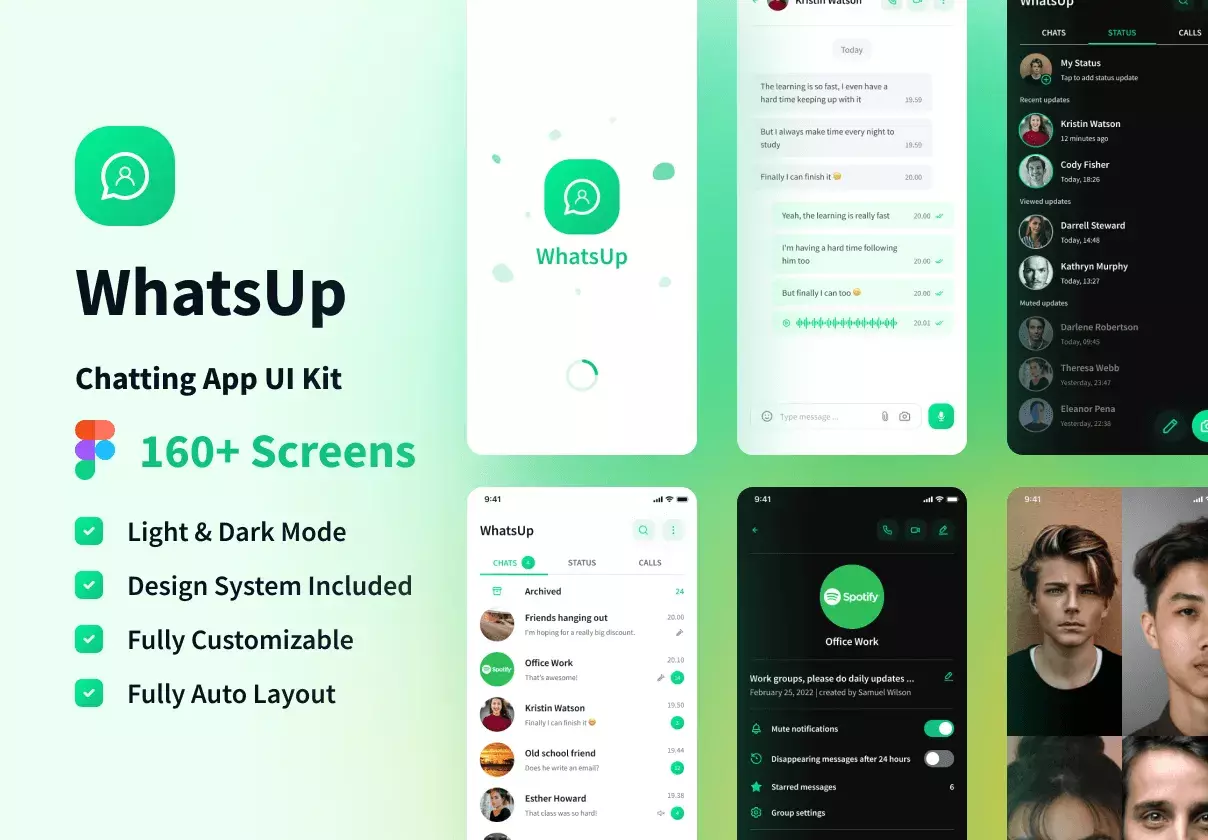 WhatsUp - Chatting App UI Kit