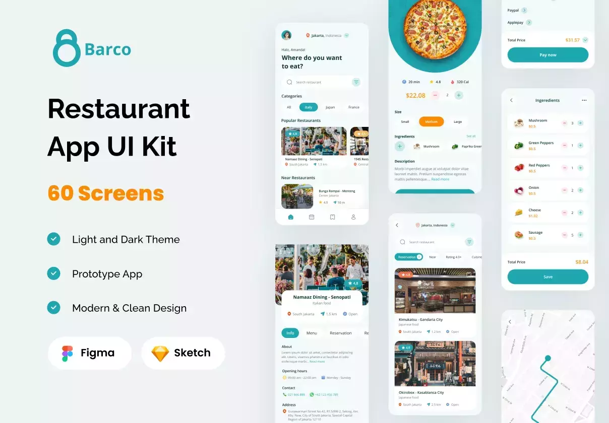 Restaurant Food App UI Kit