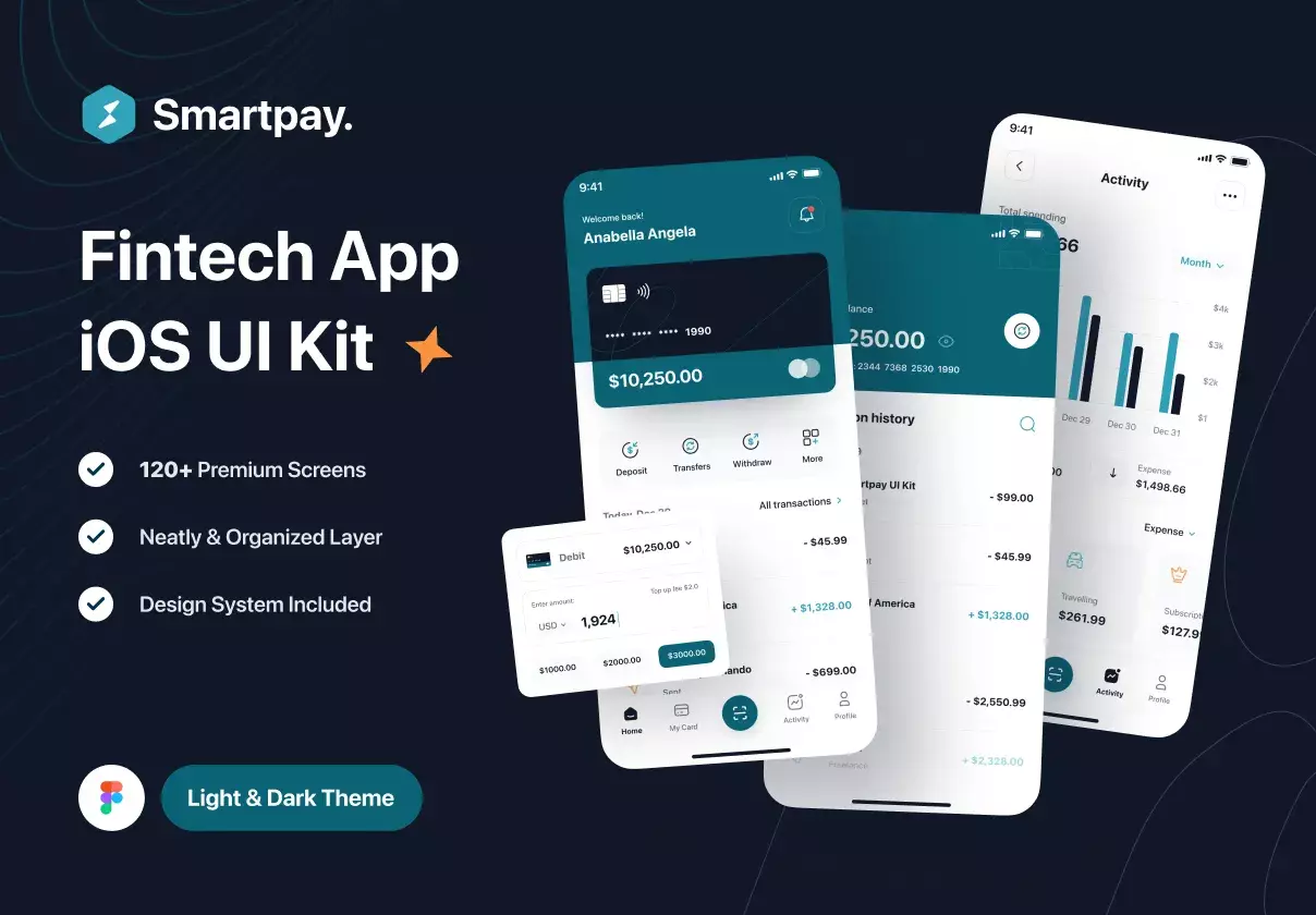 Premium Fintech & Financial App UI Kit