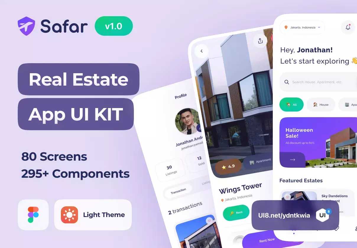 Premium Modern Real Estate App UI Kit