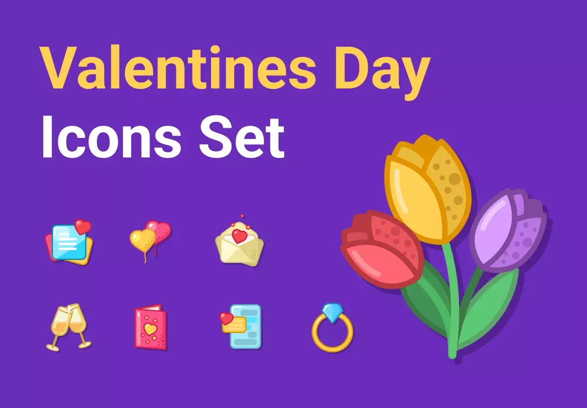 Valentines Day Icons Set