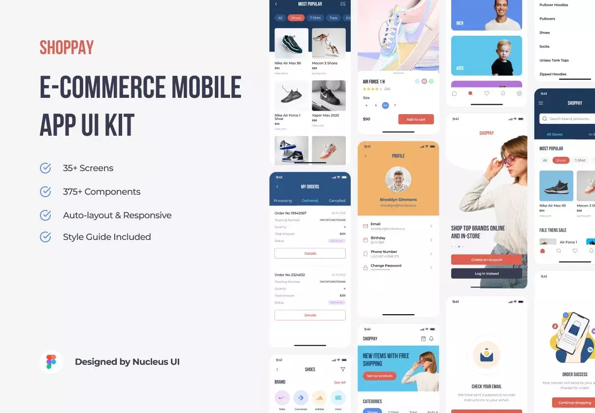 SHOPPAY - E-commerce / online store mobile app UI kit