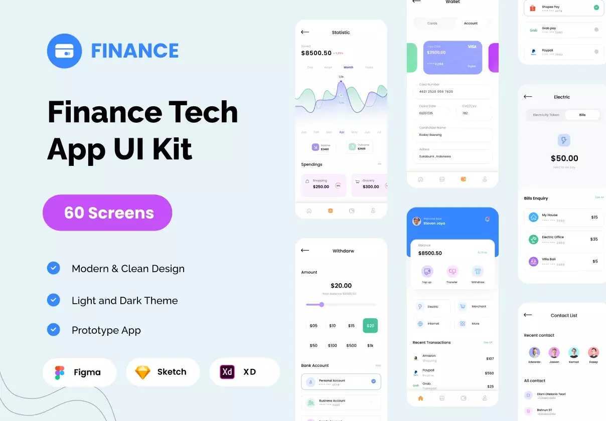 Finance App Ui Kit