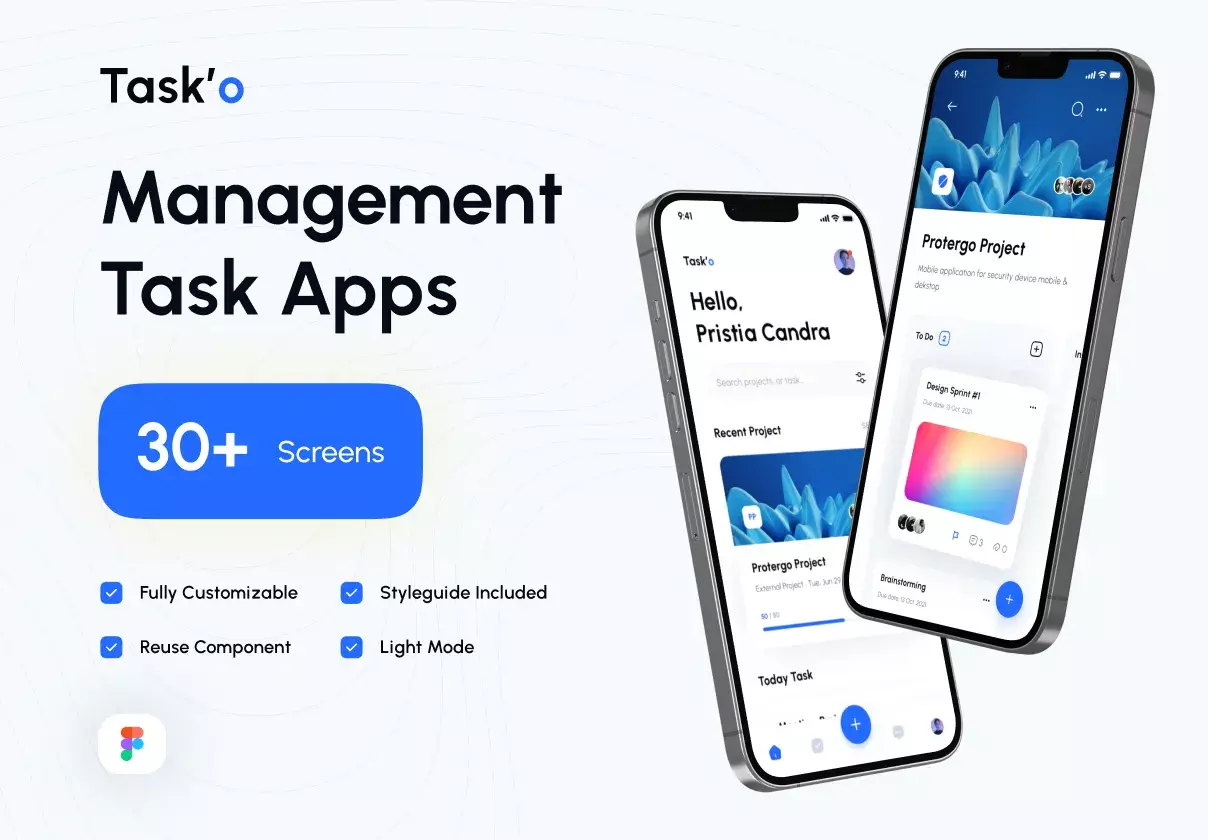 Task'o - Management Task Apps UI Kit