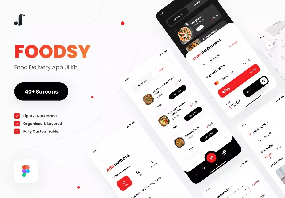 Foodsy - Food Delivery App UI Kit