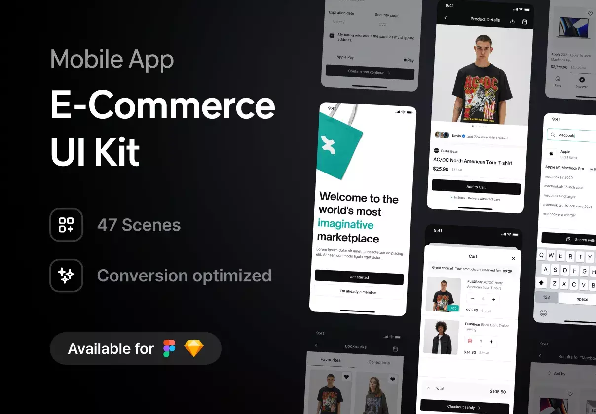 E-Commerce Mobile App UI Kit