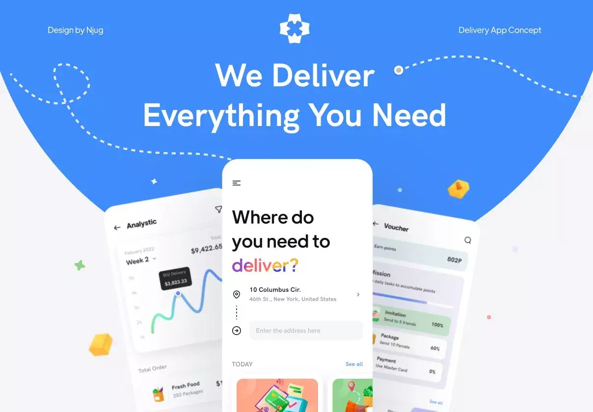 Deliking - Delivery App : iOS Ui Kit