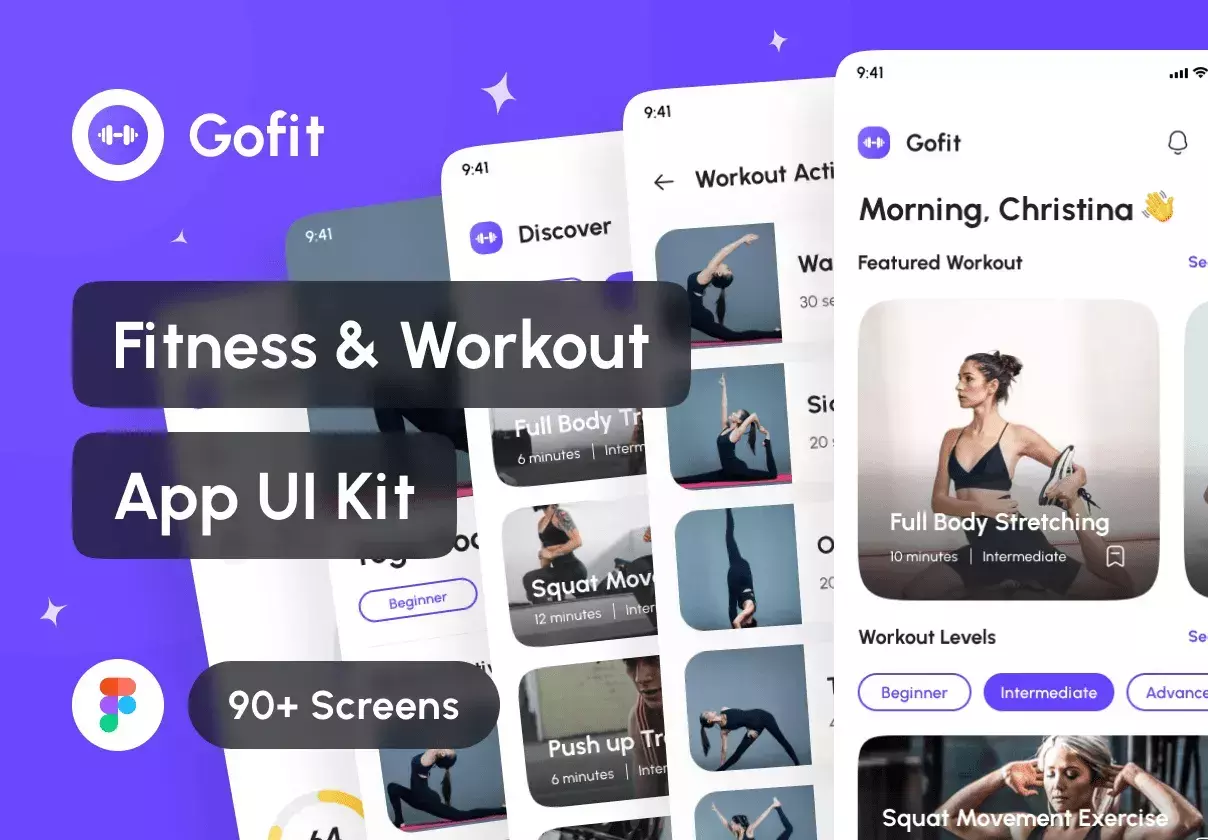 Gofit - Fitness & Workout App UI Kit